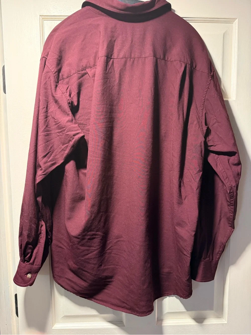 Pendleton Men’s Large 100% Virgin Wool Button Up Shirt Wine Burgundy